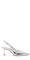 Larroude Ines Pump Silver Specchio