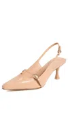 Larroude Larroudé Ines Slingback Pump In Tan