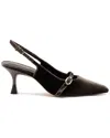 Larroude Ines Velvet Pump In Black