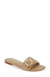 Larroude Ivy Broderie Slides Beige In Beige/beige