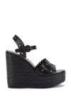Larroude Jasmine Wedge In Black