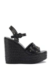 Larroude Jasmine Wedge In Black