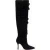 Larroude Julia Suede Boot In Black