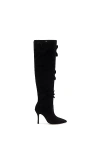 Larroude Julia Suede Boot In Black
