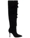 Larroude Julia Suede Boot In Black