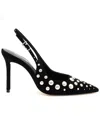 Larroude Kaitlan Studs Suede Pump