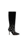 Larroude Women's Kate Studded Boots In Black