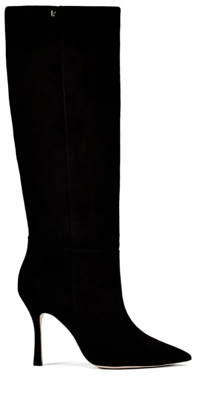 LARROUDE KATE BOOT BLACK SUEDE