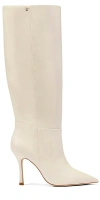 Larroude Kate Boot Ivory Leather In White