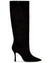 Larroude Kate Leather Boot In Black