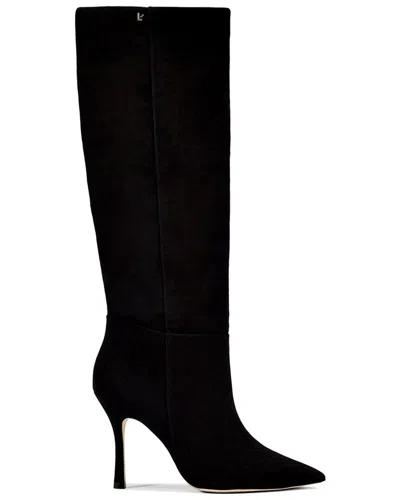 Larroude Kate Leather Boot In Black