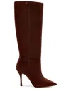 Larroude Kate Leather Boot In Brown