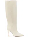Larroude Kate Leather Boot In White