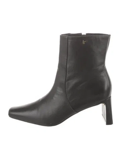 Pre-owned Larroude Leather Boots In Black