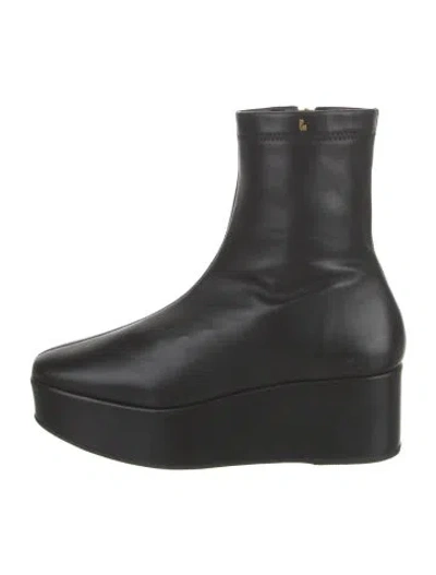 Pre-owned Larroude Leather Boots In Black