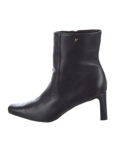Pre-owned Larroude Leather Boots In Black