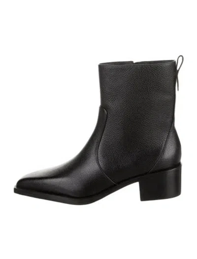 Pre-owned Larroude Leather Boots In Black