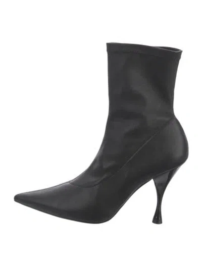 Pre-owned Larroude Leather Boots In Black