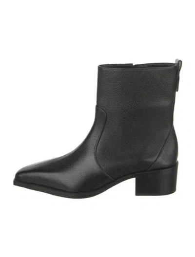 Pre-owned Larroude Leather Boots In Black