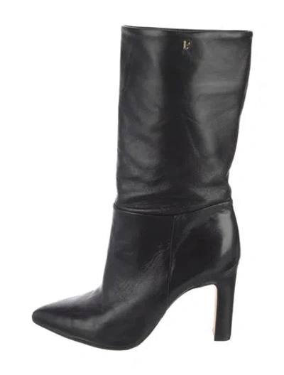 Pre-owned Larroude Leather Boots In Black