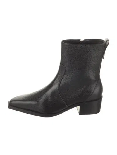 Pre-owned Larroude Leather Boots In Black