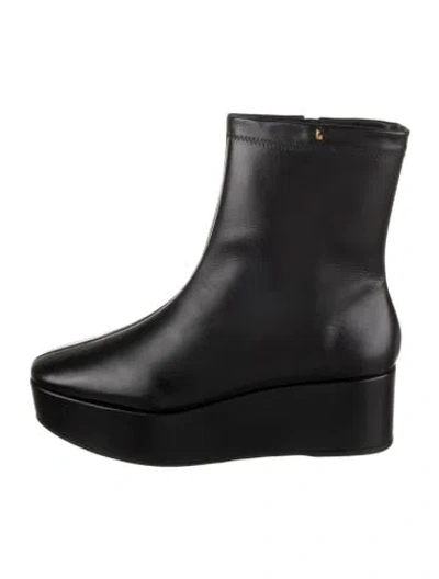 Pre-owned Larroude Leather Boots In Black