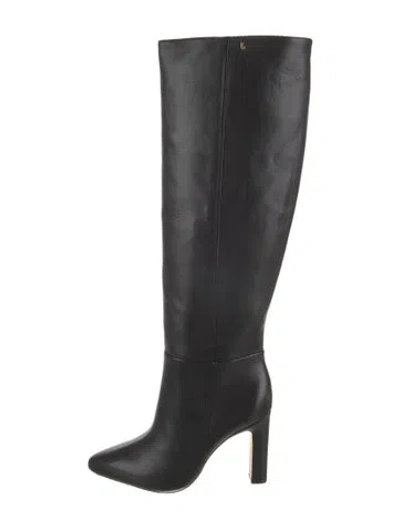 Pre-owned Larroude Leather Boots In Black