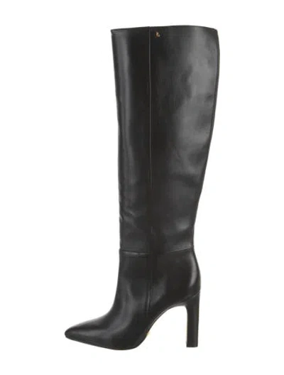 Pre-owned Larroude Leather Boots In Black