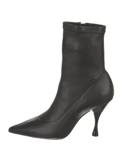 Pre-owned Larroude Leather Boots In Black