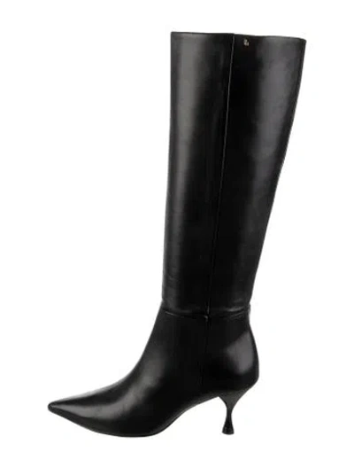 Pre-owned Larroude Leather Boots In Black