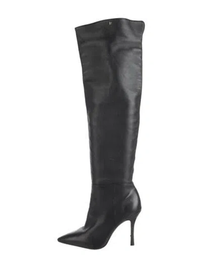 Pre-owned Larroude Leather Boots In Black