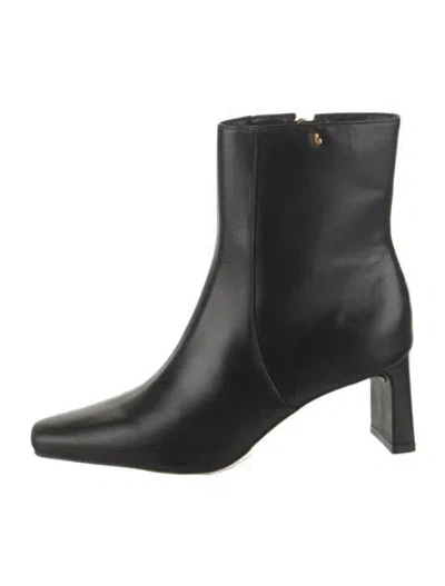 Pre-owned Larroude Leather Boots In Black
