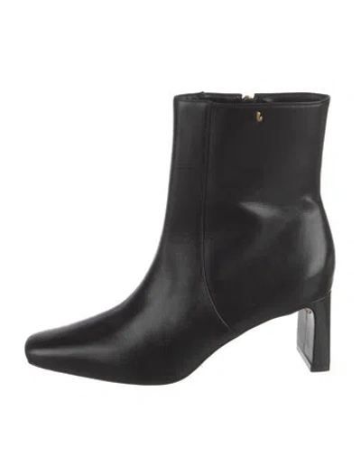 Pre-owned Larroude Leather Boots In Black