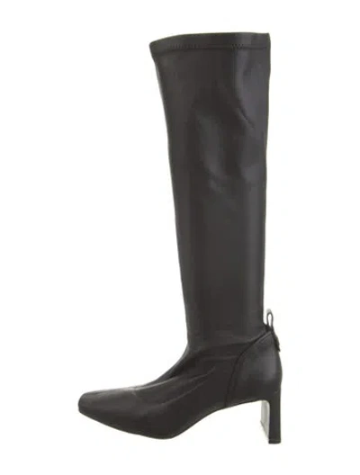 Pre-owned Larroude Leather Boots In Black