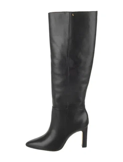 Pre-owned Larroude Leather Boots In Black