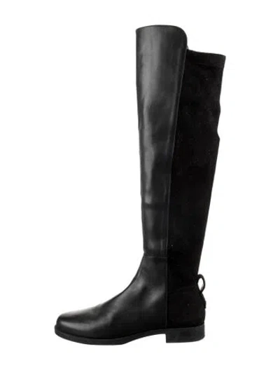 Pre-owned Larroude Leather Boots In Black