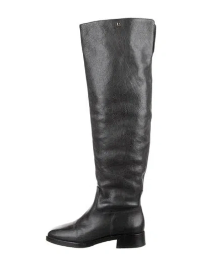 Pre-owned Larroude Leather Boots In Black