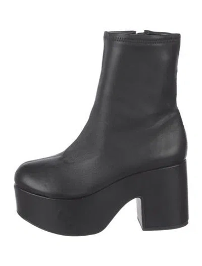 Pre-owned Larroude Leather Boots In Black