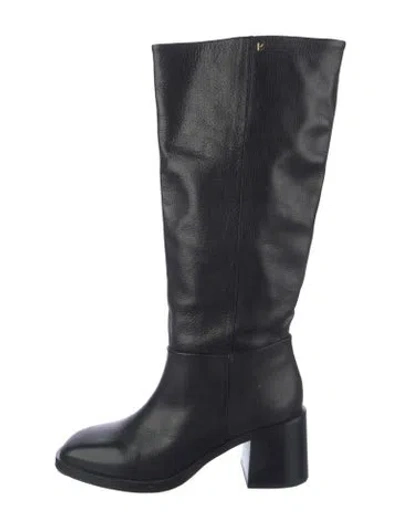 Pre-owned Larroude Leather Boots In Black