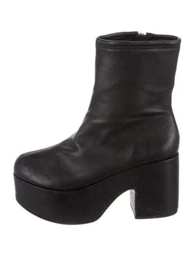 Pre-owned Larroude Leather Boots In Black