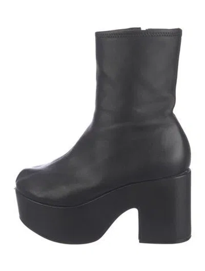 Pre-owned Larroude Leather Boots In Black