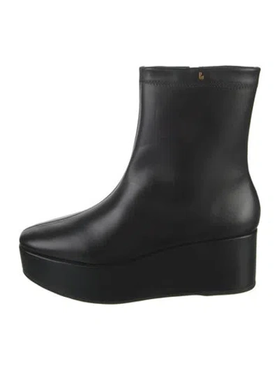 Pre-owned Larroude Leather Boots In Black