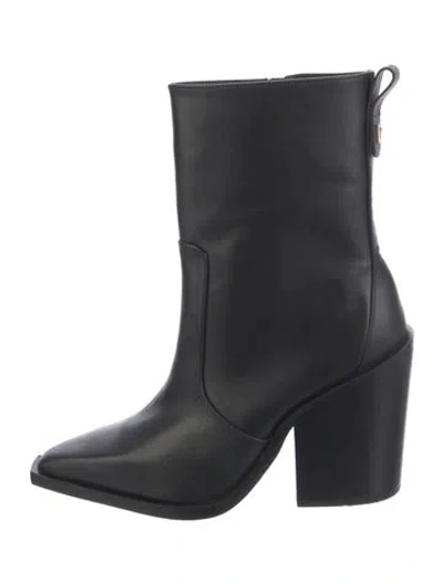 Pre-owned Larroude Leather Boots In Black