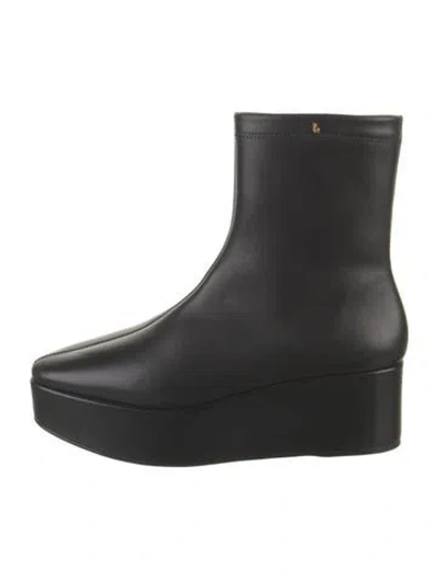 Pre-owned Larroude Leather  Boots In Black