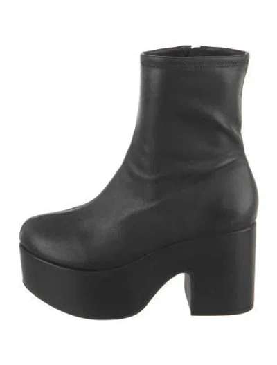Pre-owned Larroude Leather Boots In Black