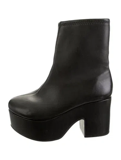 Pre-owned Larroude Leather Boots In Black