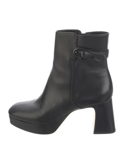 Pre-owned Larroude Leather Boots In Black
