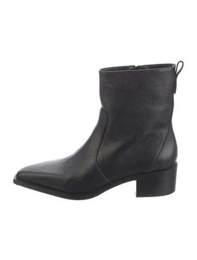 Pre-owned Larroude Leather Boots In Black