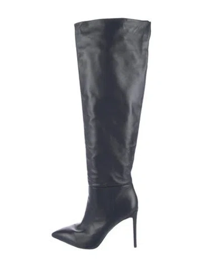 Pre-owned Larroude Leather Boots In Blue