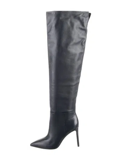 Pre-owned Larroude Leather Boots In Blue